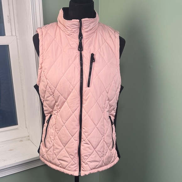 Workshop Republic Clothing Jackets & Blazers - Workshop Republic Clothing Blush Pink Quilted Vest large